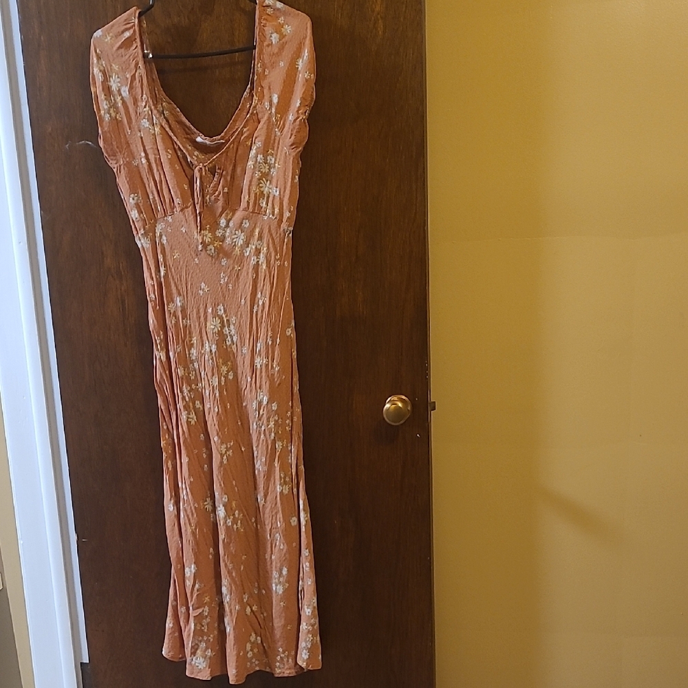 Floral Peach Dress